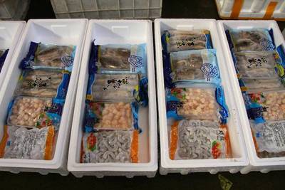 煙臺市場海鮮年貨大比拼 本地海鮮漸成年貨主角，傳統農副產品銷售平穩